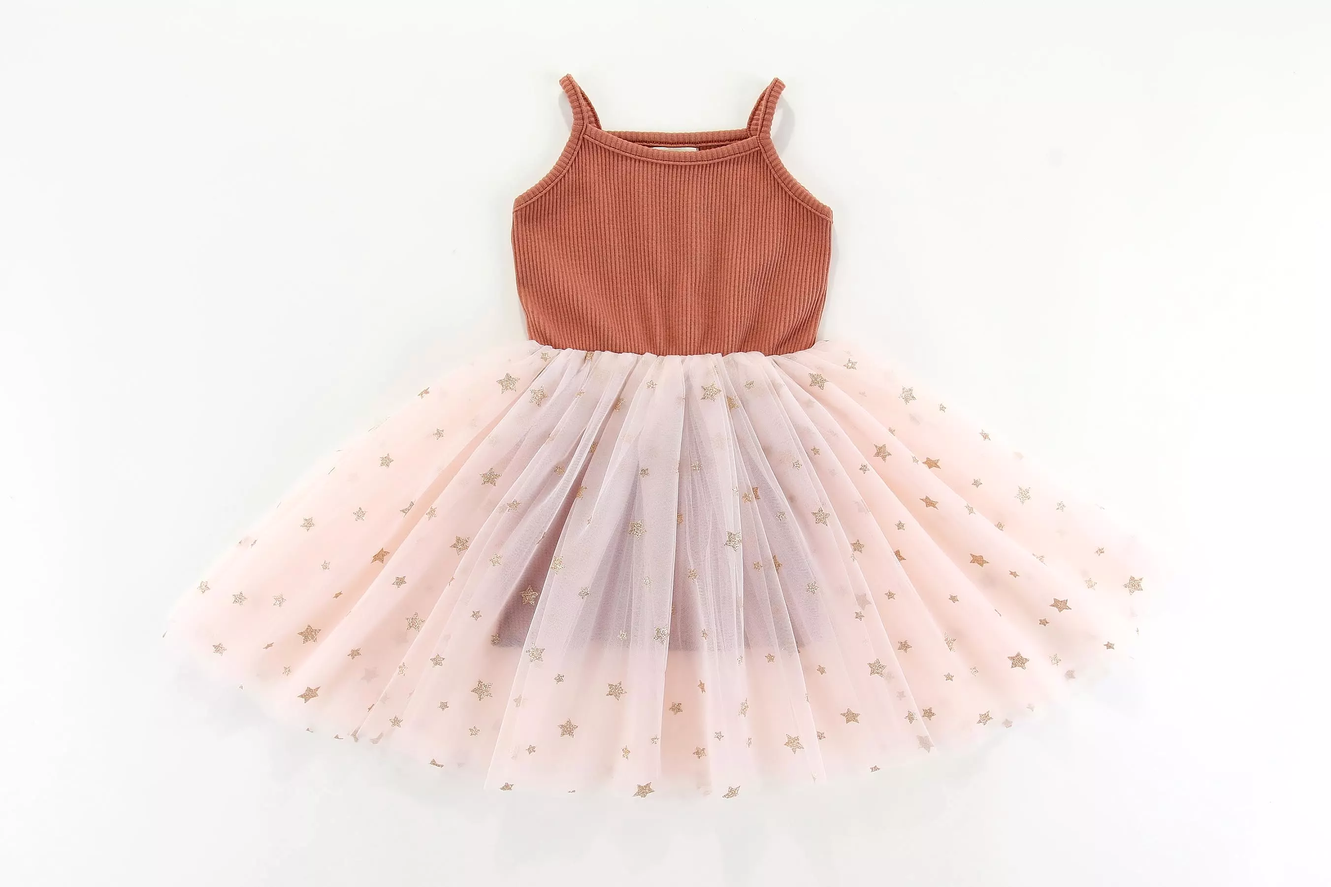 Valentina Tutu Dress: PINK GOLDEN STARS: 1-2Y, 2-3Y, 3-4Y, 4-5Y, 5-6Y, 6-8Y