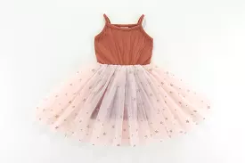 Valentina Tutu Dress: PINK GOLDEN STARS: 1-2Y, 2-3Y, 3-4Y, 4-5Y, 5-6Y, 6-8Y