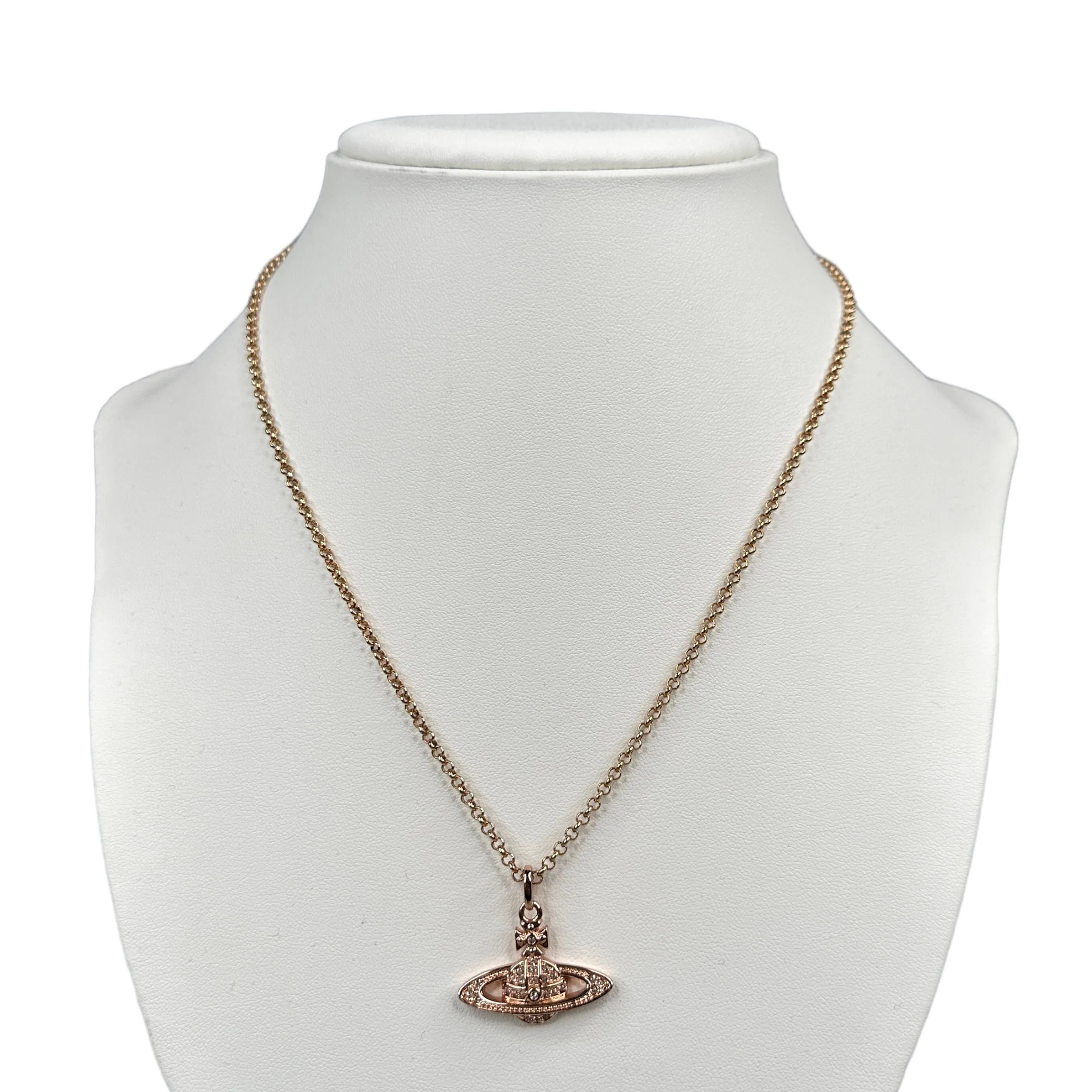 VIVIENNE WESTWOOD MAYFAIR BAS RELIEF NECKLACE - ROSE GOLD