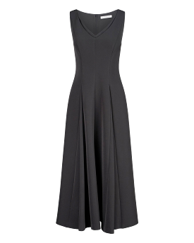 Wanda Tea Length Dress (Black)