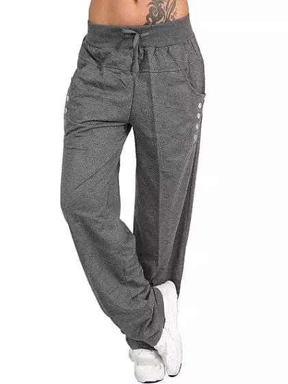 Women's Casual Cotton Blend Tactical Cargo Chinos Slacks Pants