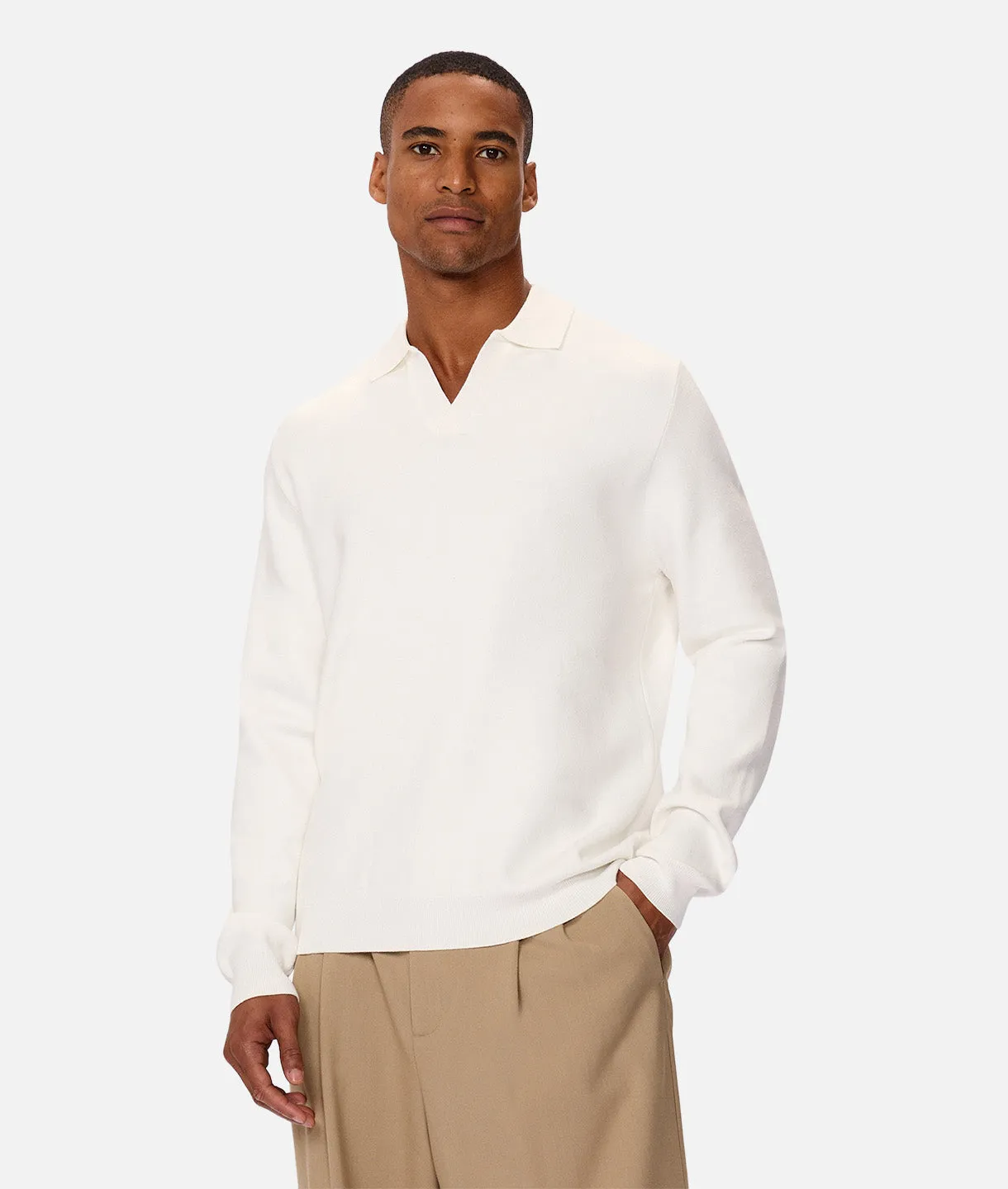 Wynslow Polo Sweater - Chalk